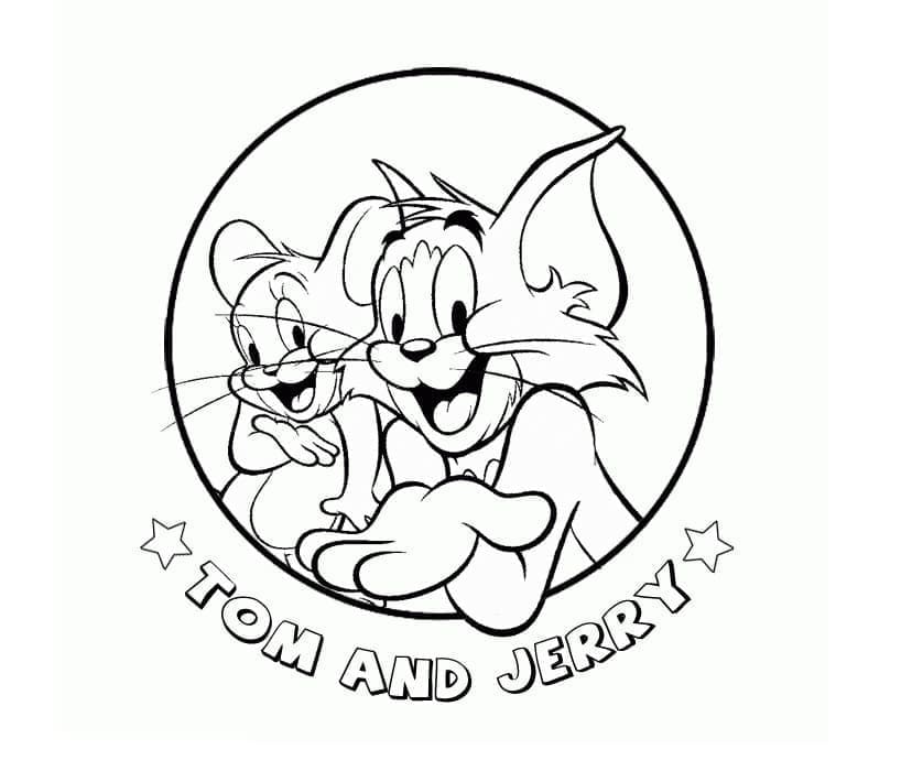 Mutlu Tom ve Jerry Boyama Sayfası