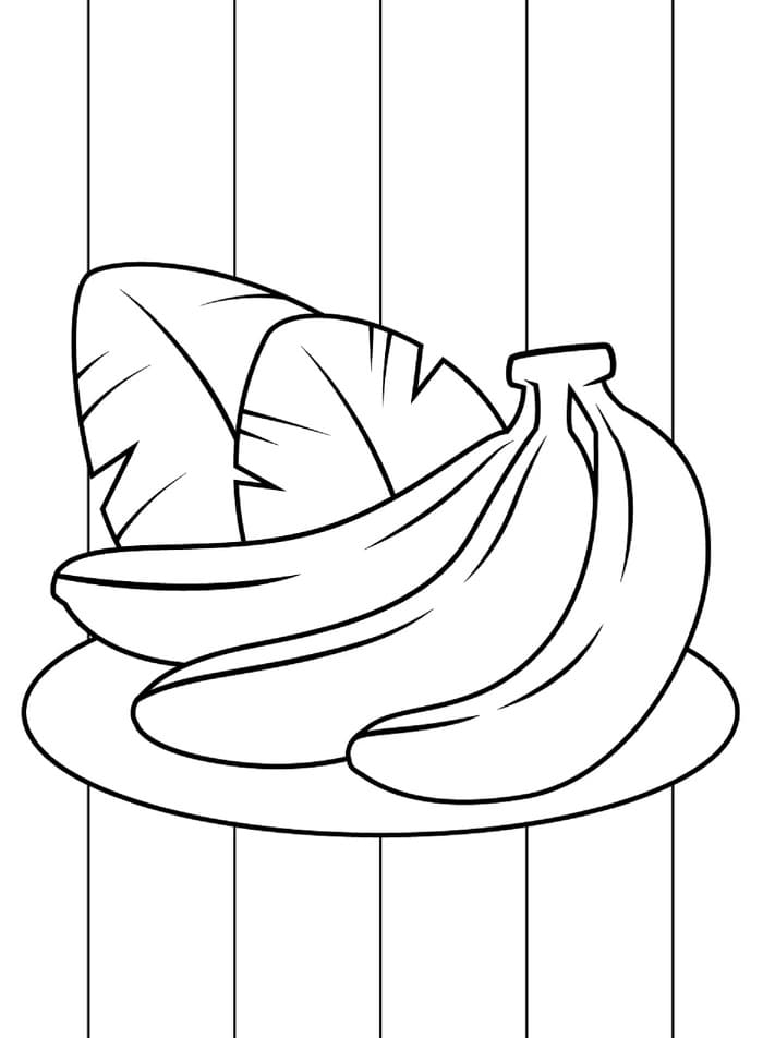 Muz meyvesi (8) Boyama Sayfası