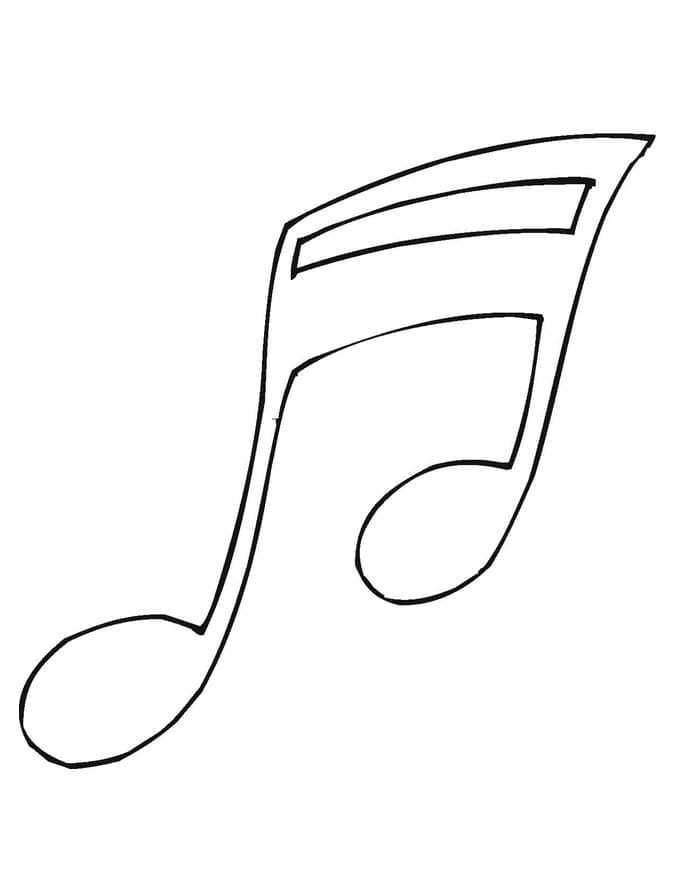 Müzik Notaları (13) Boyama Sayfası