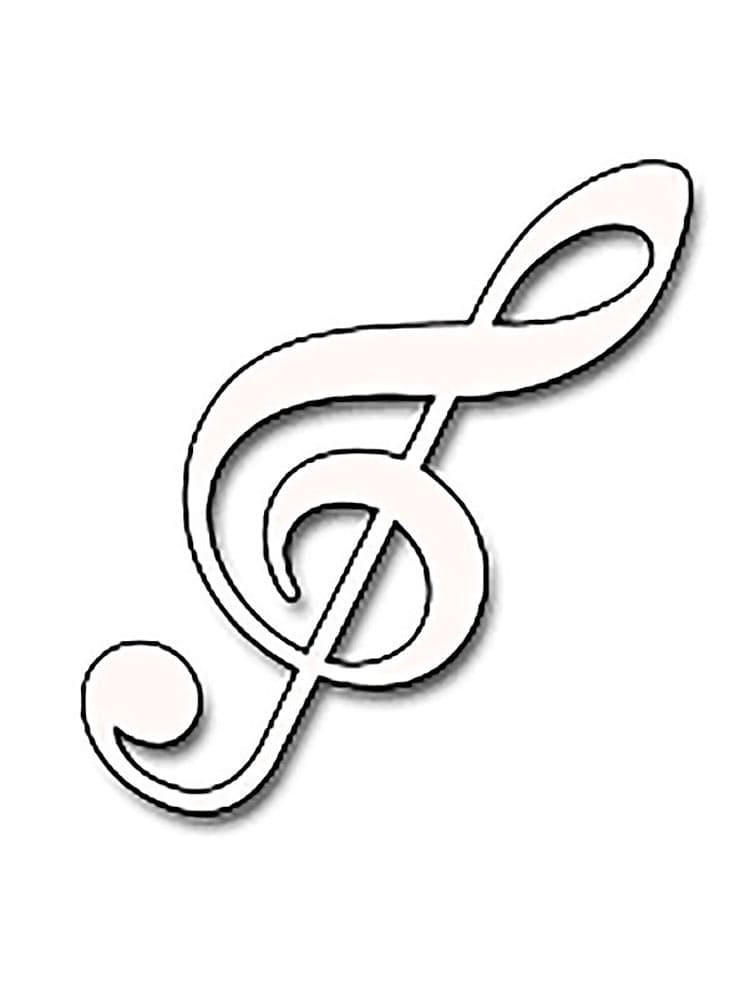 Müzik Notaları (3) Boyama Sayfası