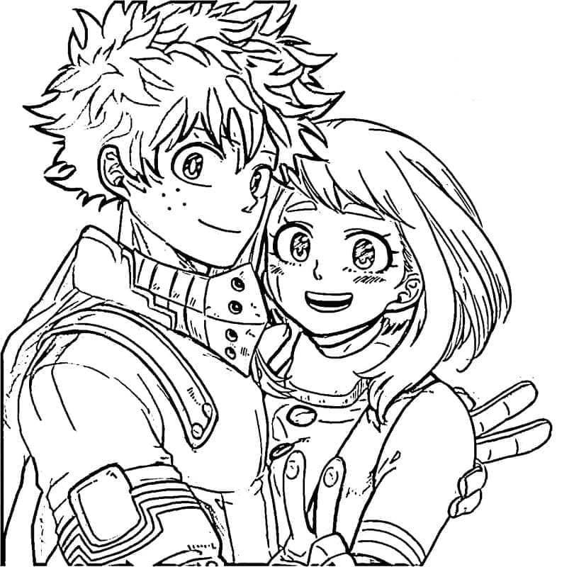 Kahraman Akademim (My Hero Academia) Boyama Sayfaları