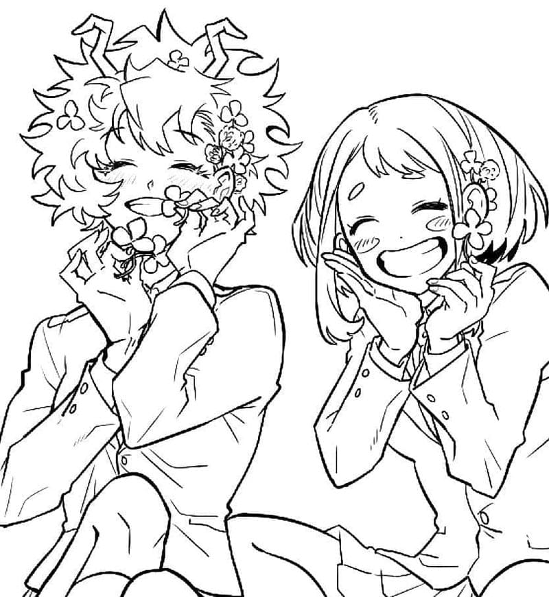 My Hero Academia Görsel Boyama Sayfası