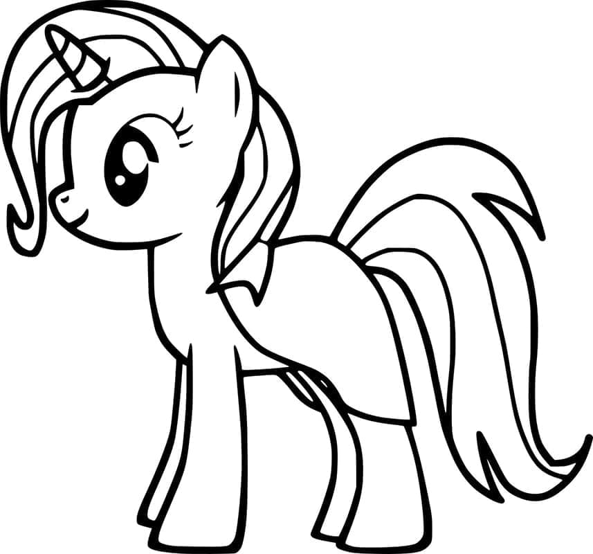 My Little Pony Yazdır Boyama Sayfası