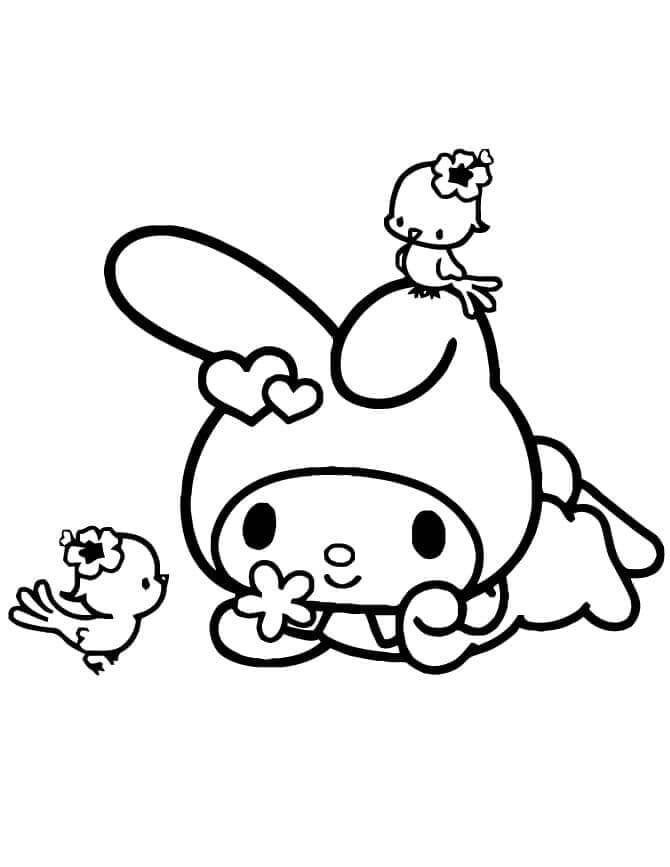 My Melody Sanrio Boyama Sayfası