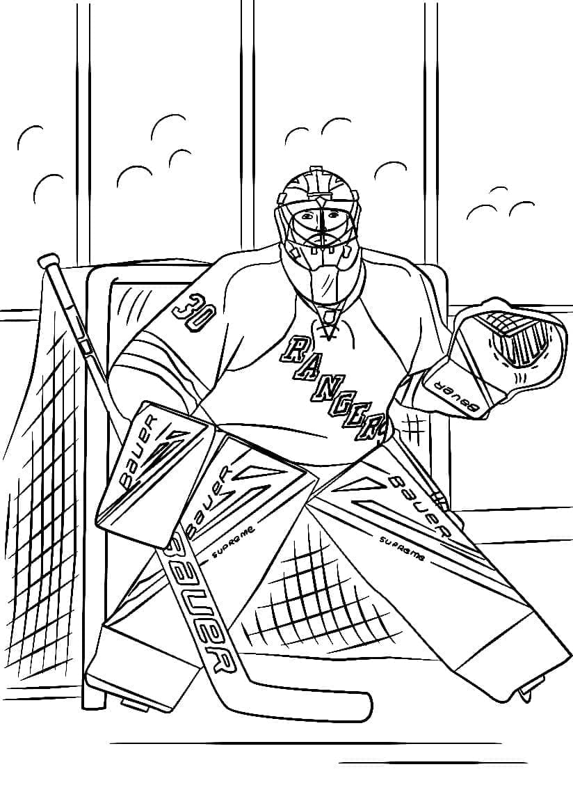 NHL Ücretsiz Boyama Sayfası