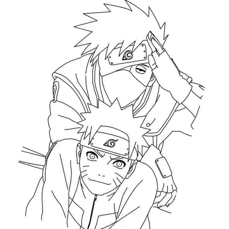 Naruto Baskıya Hazır Boyama Sayfası