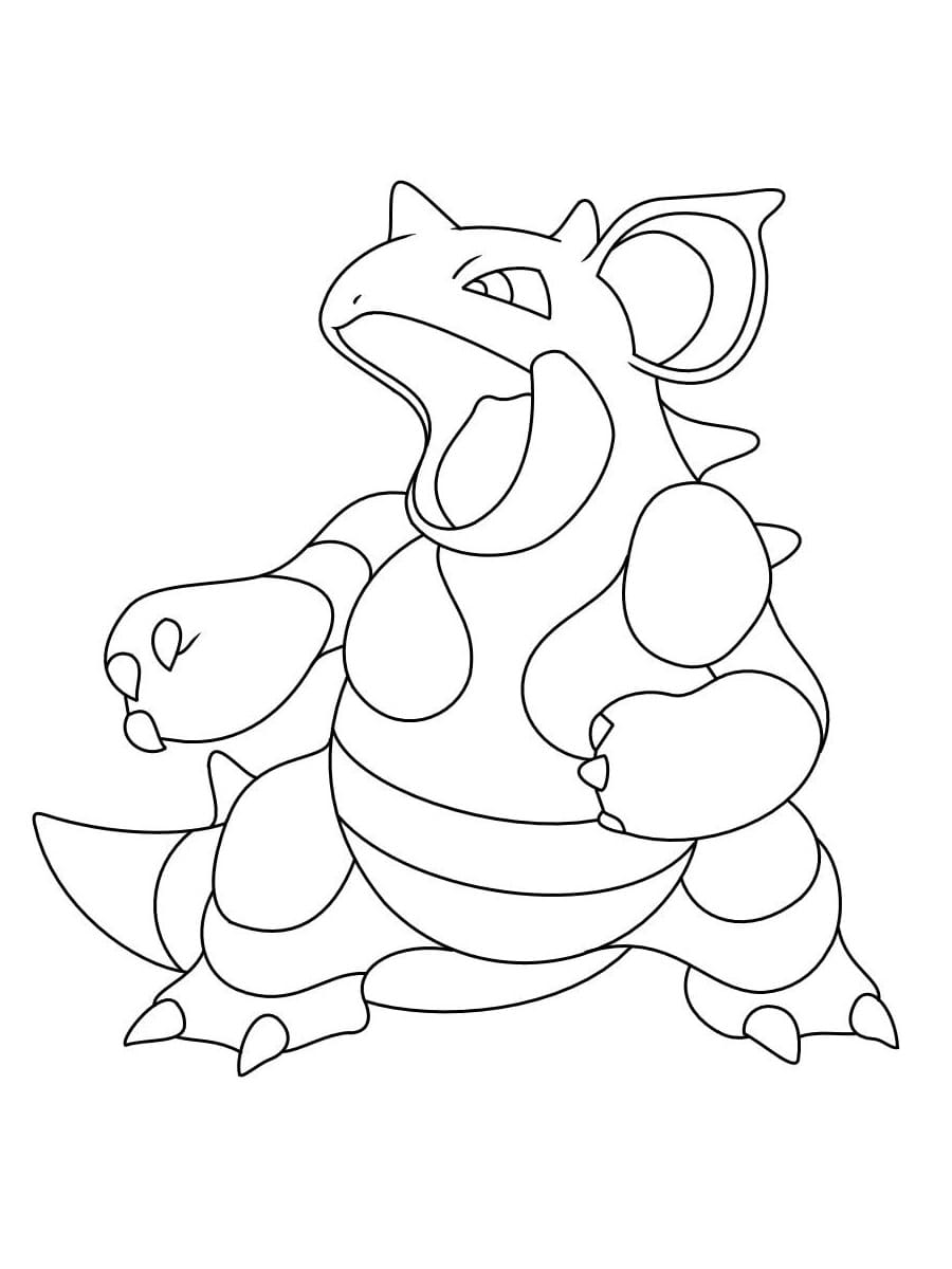 Nidoqueen Pokemon Boyama Sayfası