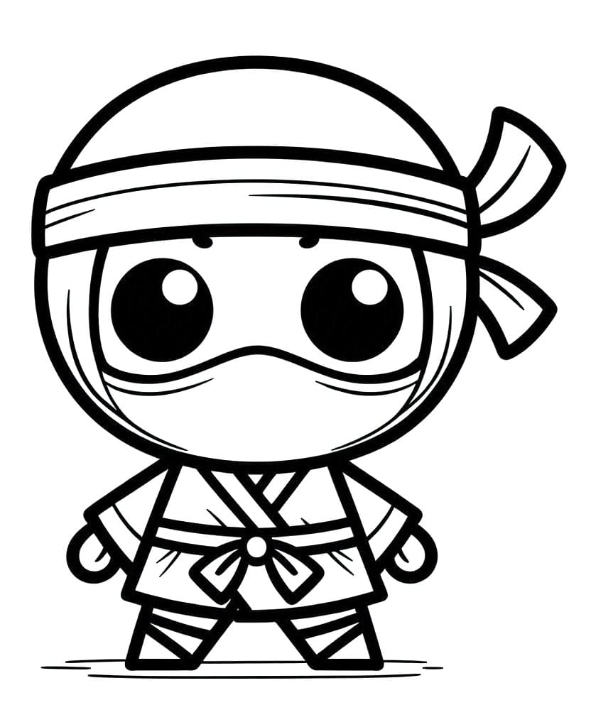Ninja (1) Boyama Sayfası
