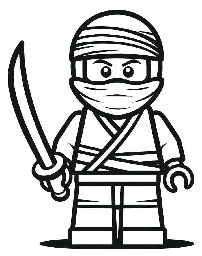 Ninjago Renklendirme Çalışması Boyama Sayfası