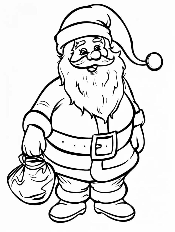 Noel Baba (11) Boyama Sayfası