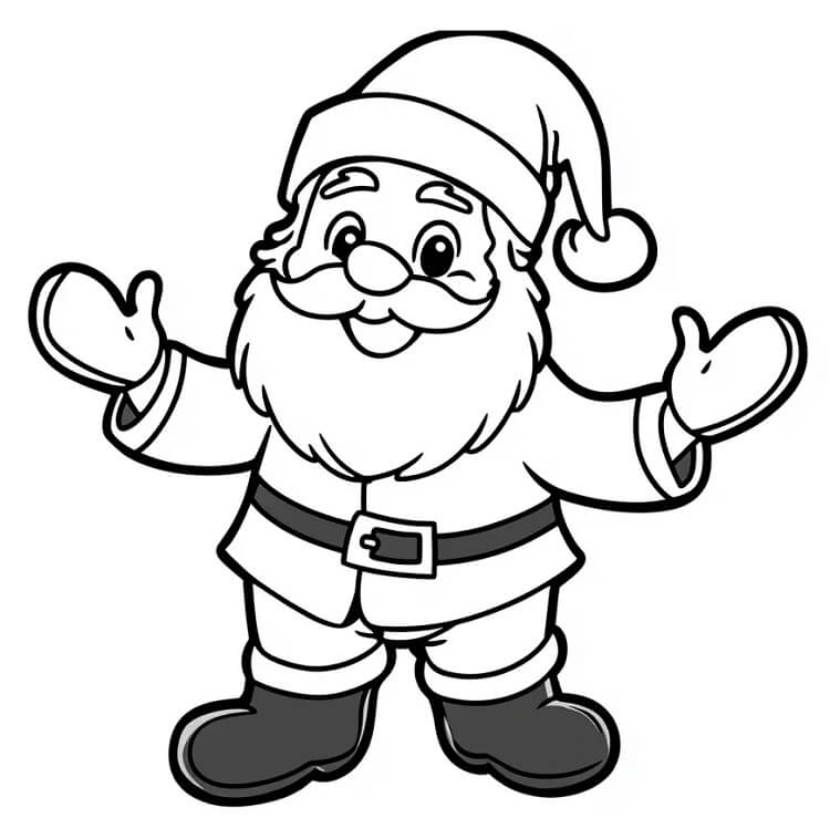 Noel Baba (13) Boyama Sayfası