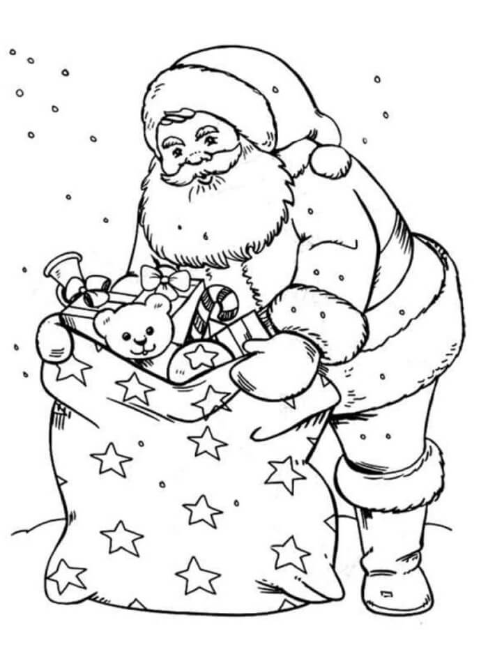 Noel Baba (3) Boyama Sayfası