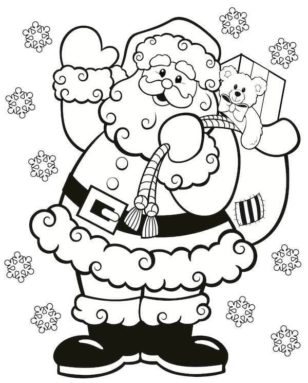 Noel Baba (4) Boyama Sayfası