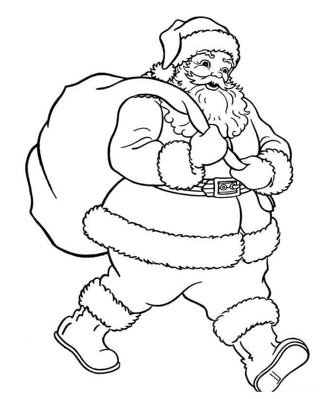 Noel Baba (5) Boyama Sayfası