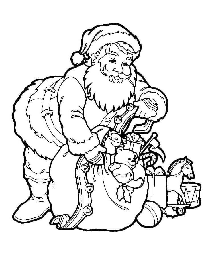 Noel Baba (6) Boyama Sayfası