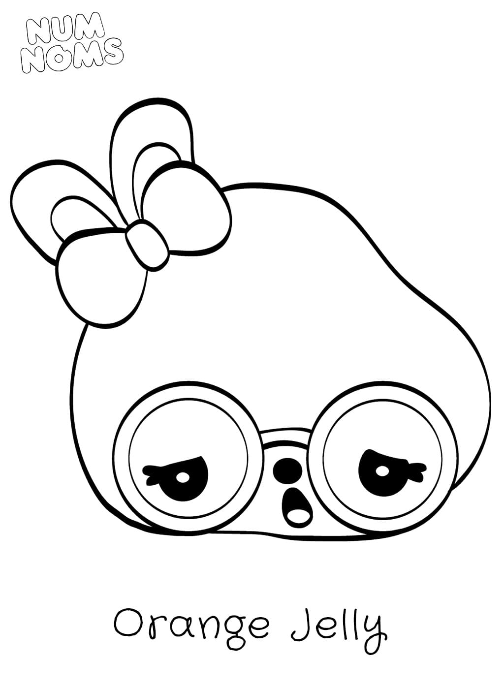Num Noms Yazdırma Görseli Boyama Sayfası