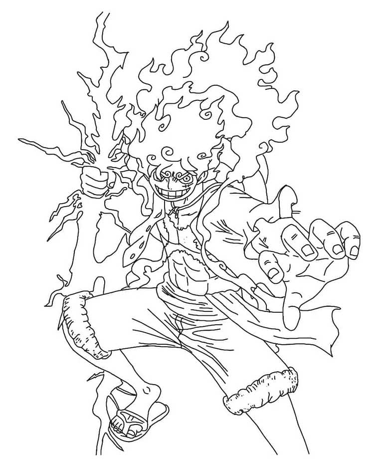 One Piece Yazdırılabilir Resim Boyama Sayfası
