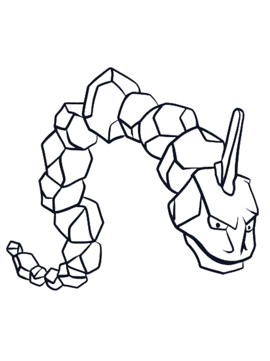 Onix Pokemon Boyama Sayfası