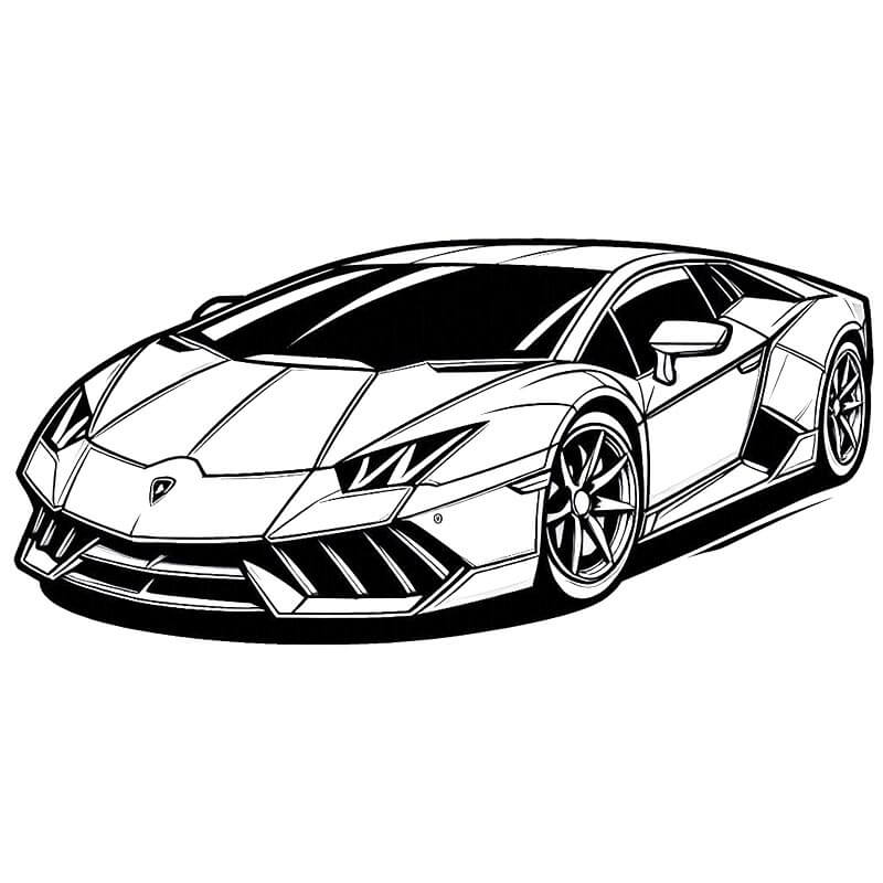 Otomobili Lamborghini Boyama Sayfası