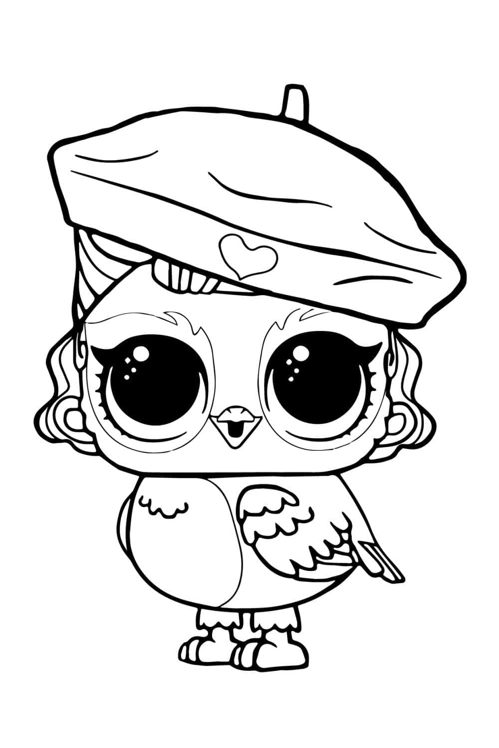 Owl Angel LOL Pets Boyama Sayfası
