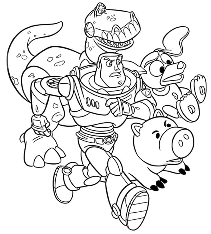 Oyuncak Hikâyesi (Toy Story) Boyama Sayfaları