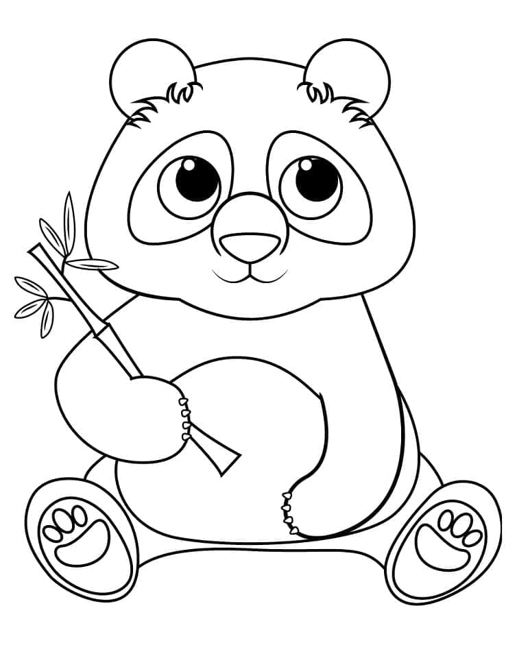 Panda Yazdır Boyama Sayfası