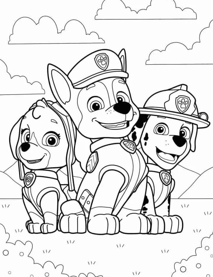 Paw Patrol (1) Boyama Sayfası
