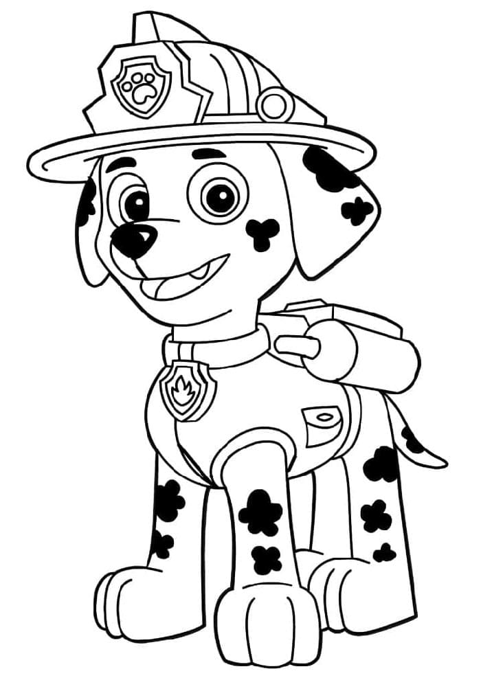 Paw Patrol yazdırılabilir resim Boyama Sayfası