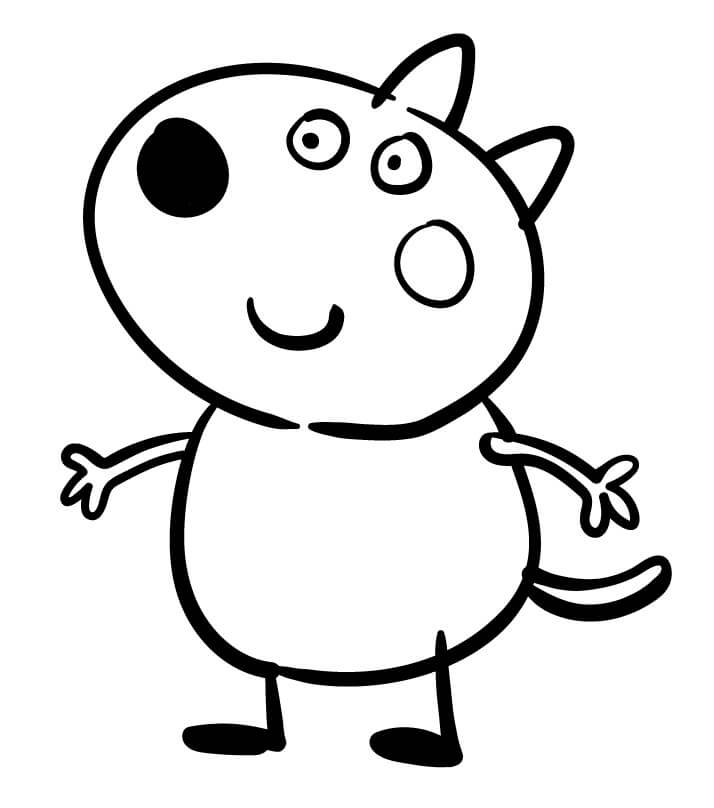 Peppa Pig Ücretsiz Boyama Sayfası
