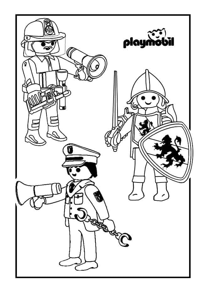 Playmobil (9) Boyama Sayfası