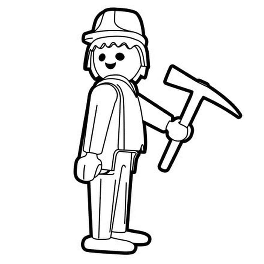 Playmobil Yazdırma Görseli Boyama Sayfası