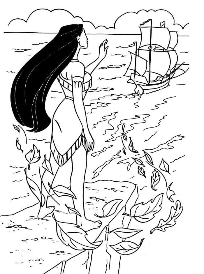 Pocahontas (2) Boyama Sayfası
