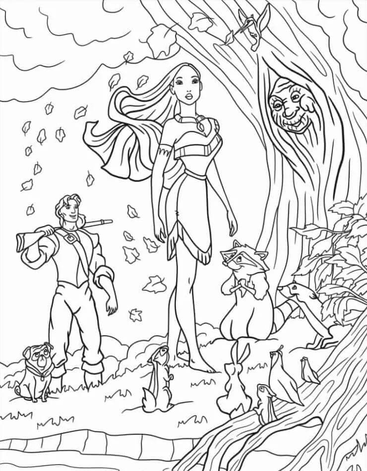 Pocahontas (6) Boyama Sayfası