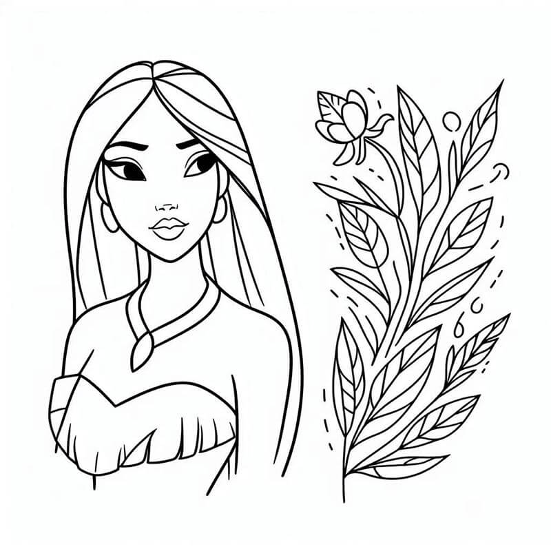 Pocahontas (7) Boyama Sayfası