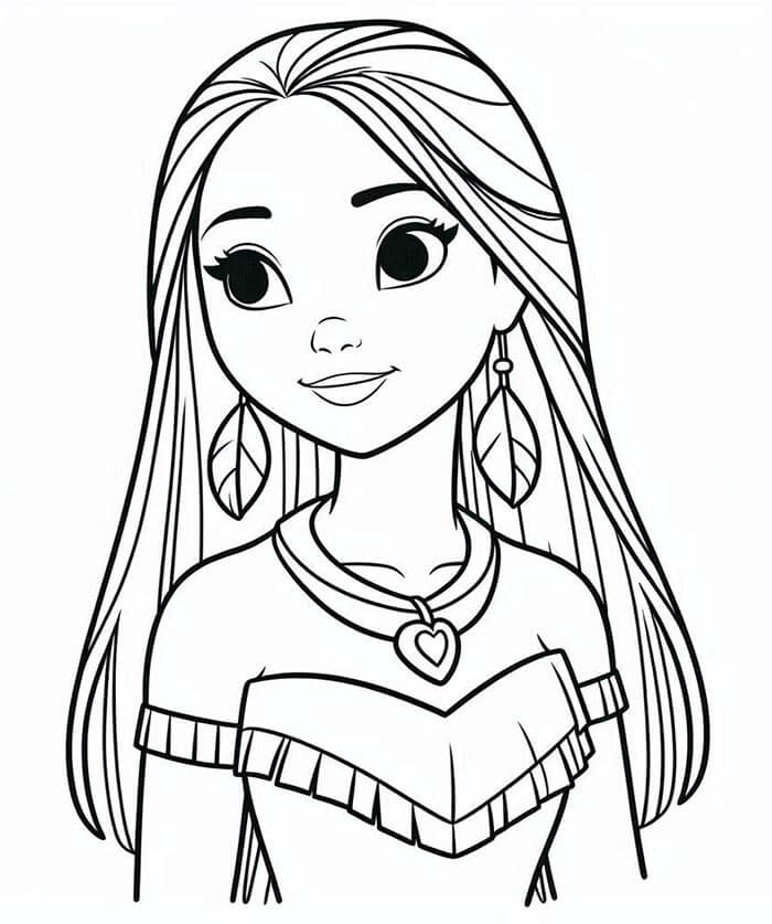 Pocahontas (8) Boyama Sayfası