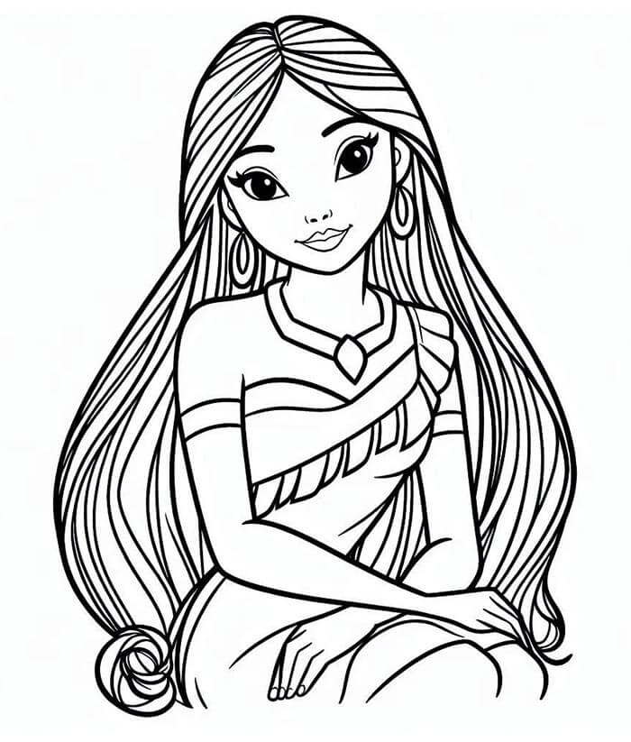 Pocahontas (9) Boyama Sayfası