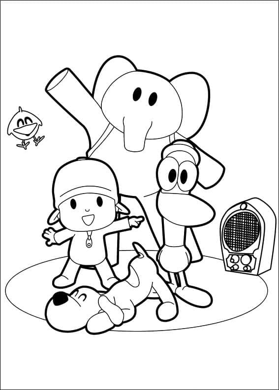 Pocoyo (1) Boyama Sayfası