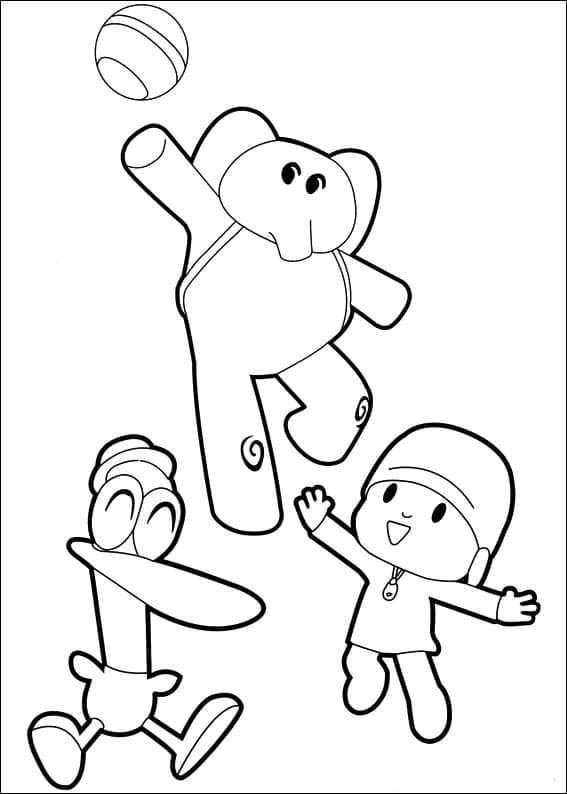 Pocoyo (12) Boyama Sayfası