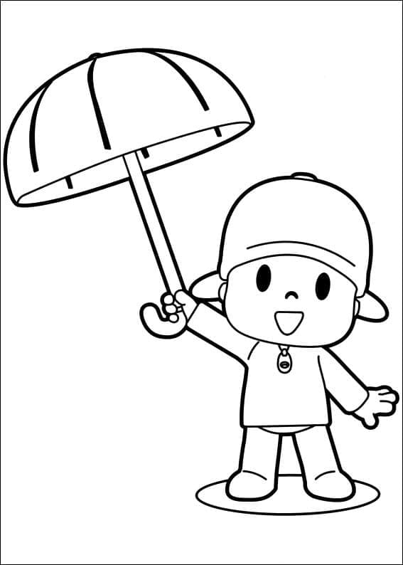 Pocoyo Görseli Boyama Sayfası