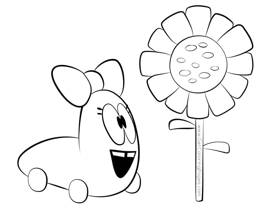 Pocoyo Ücretsiz Boyama Sayfası