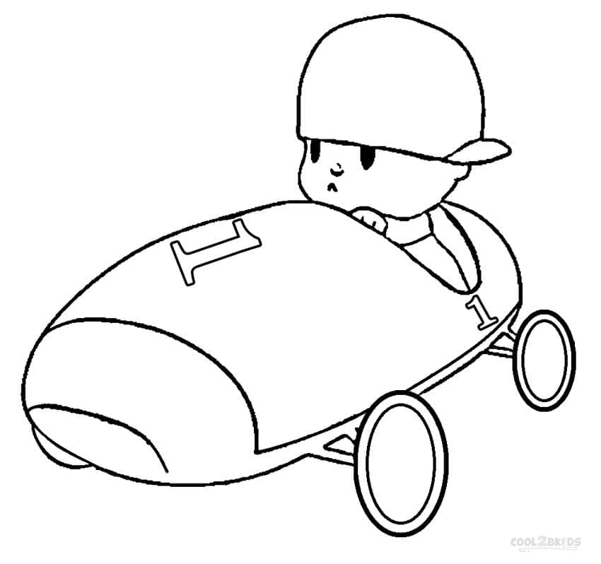 Pocoyo Yazdırma Boyama Sayfası