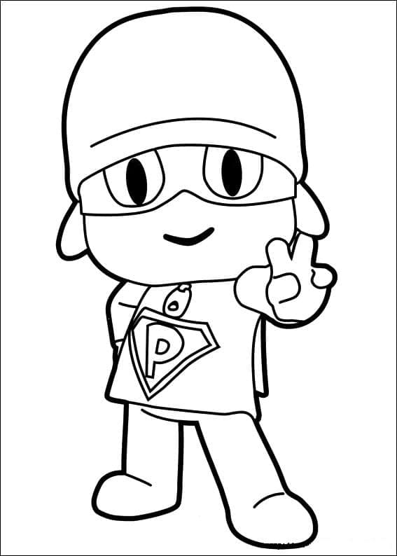 Pocoyo tatlı Boyama Sayfası