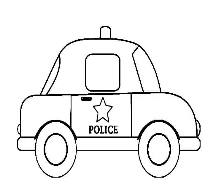 Polis Arabası (2) Boyama Sayfası