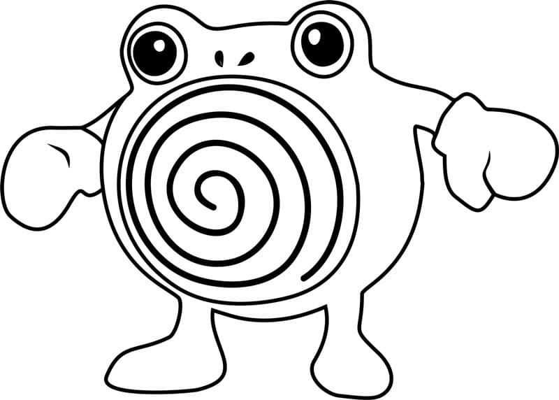 Poliwhirl Pokemon Boyama Sayfası