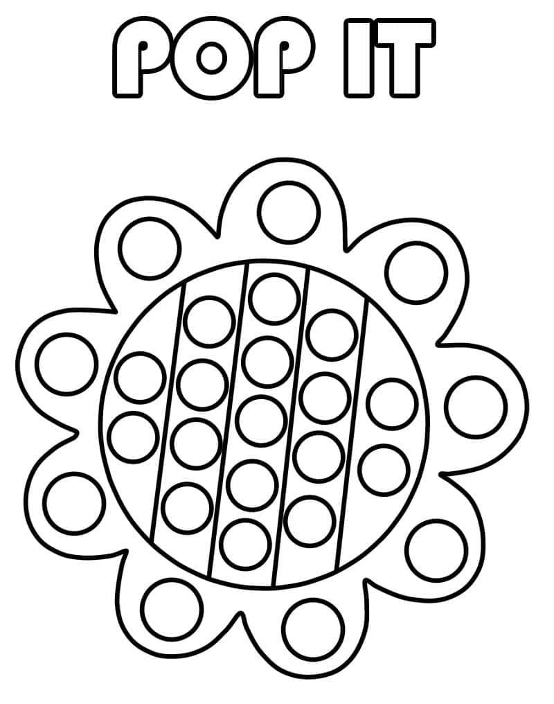 Pop It (14) Boyama Sayfası