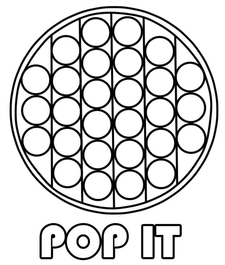 Pop It (15) Boyama Sayfası