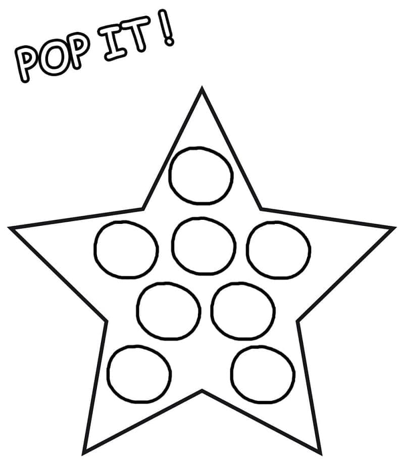 Pop It (21) Boyama Sayfası