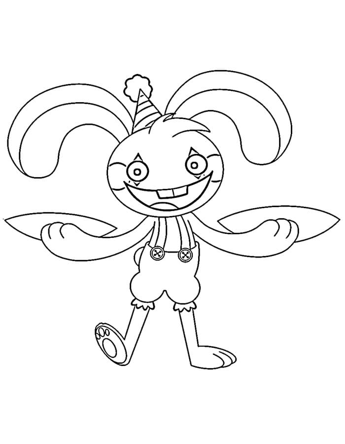 Poppy Playtime ücretsiz yazdırılabilir Boyama Sayfası