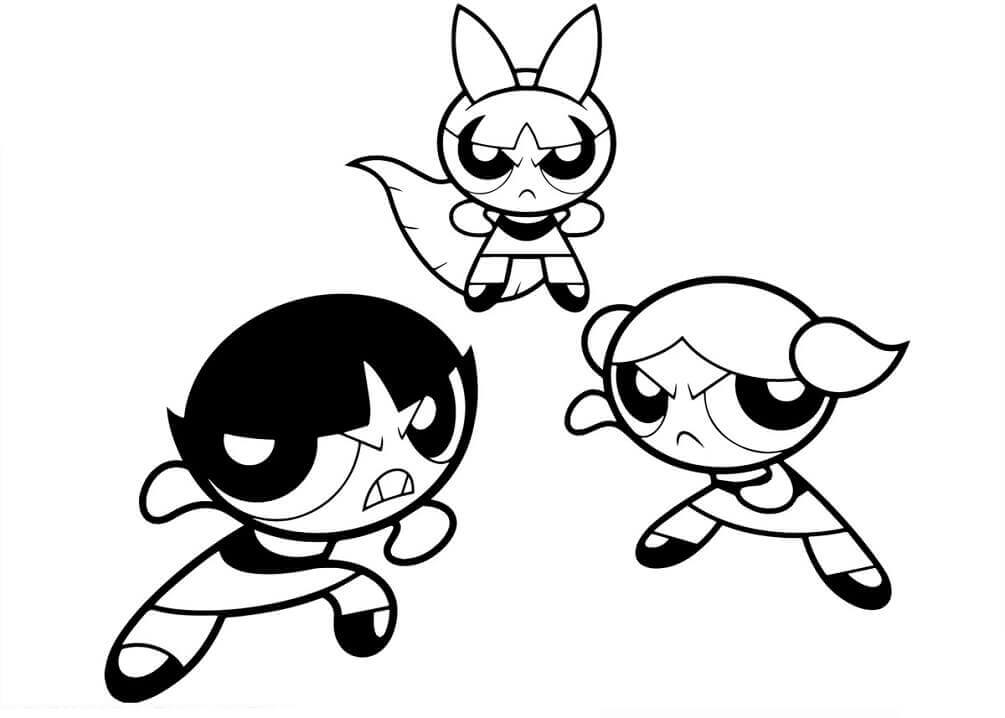Powerpuff Girls (13) Boyama Sayfası