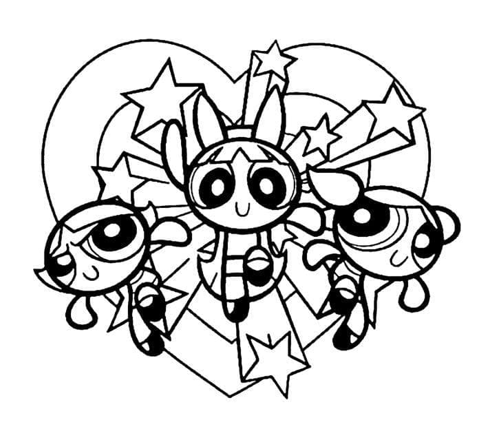 Powerpuff Girls Bedavaya Boyama Sayfası